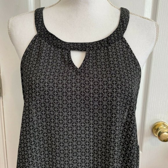 Torrid flowy tank top blouse black red orange size 1 1x - Picture 5 of 6
